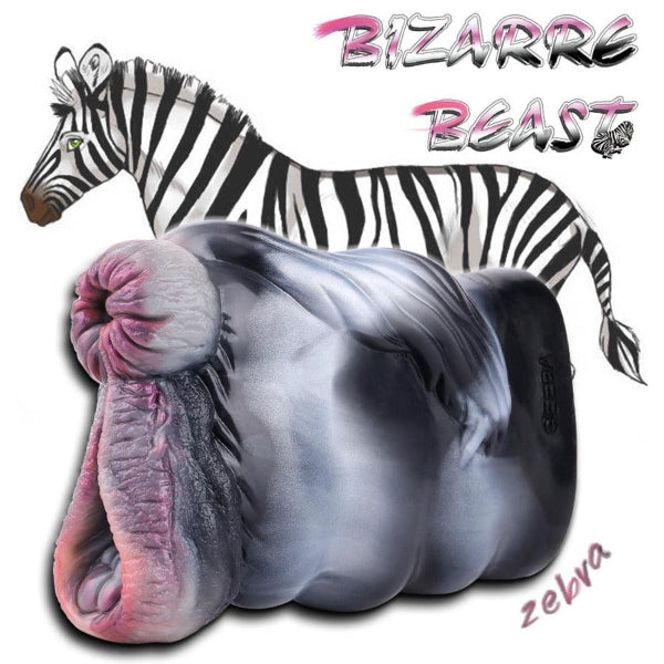 playfulsextoy Silicone‑Zebra Fake‑Pussy Male Masturbators