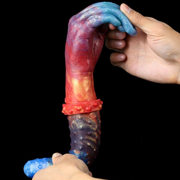 Dual-Ended Special-shaped Hand Dildo Anal Plug