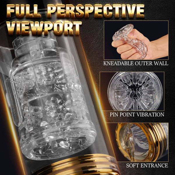 playfulsextoy 3‑in‑1 Sucking & Rotating Male Masturbators