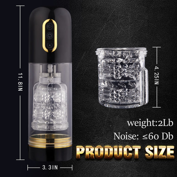 playfulsextoy 3‑in‑1 Sucking & Rotating Male Masturbators