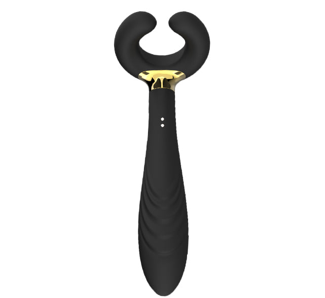 Magnetic Charging C-Shaped Three-Head Vibrator For Couples Single