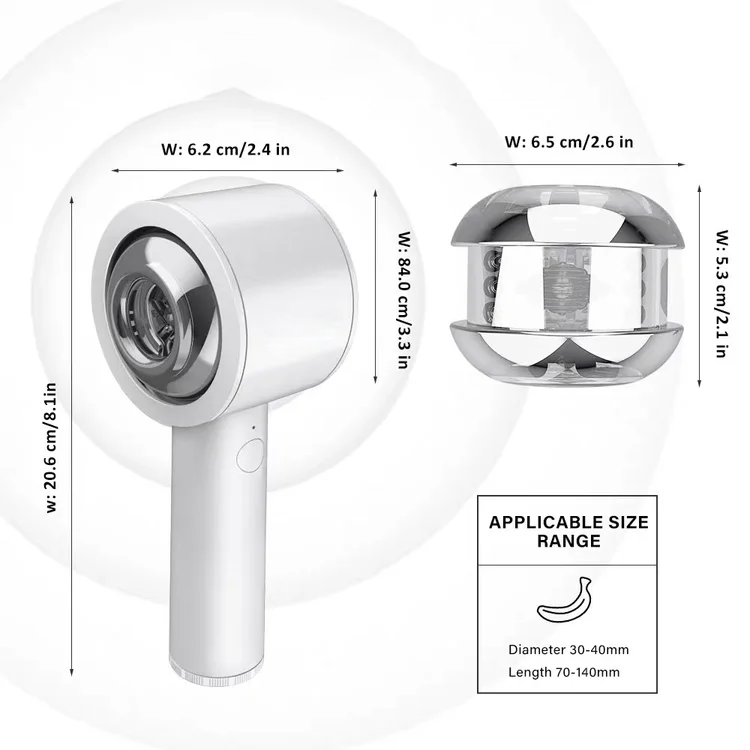Masturbador masculino de mano telescópico inteligente