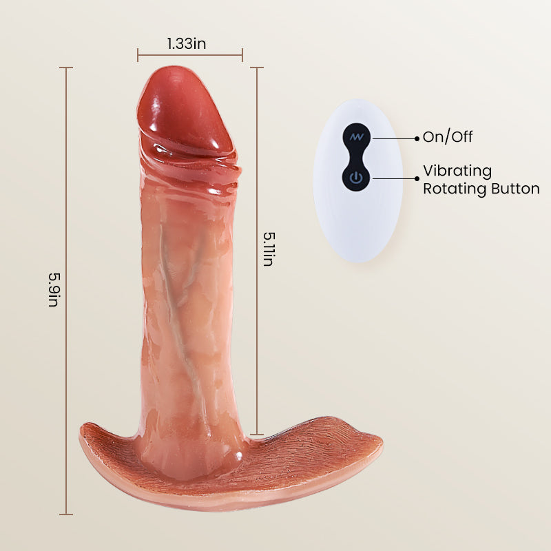 8 Masajeador de próstata con forma de consolador vibratorio y de empuje