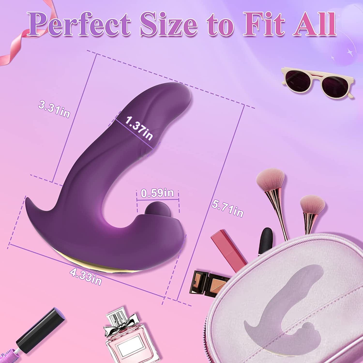 Rabia - Clitoral Vibrator 3 in 1 G-Spot Stimulator