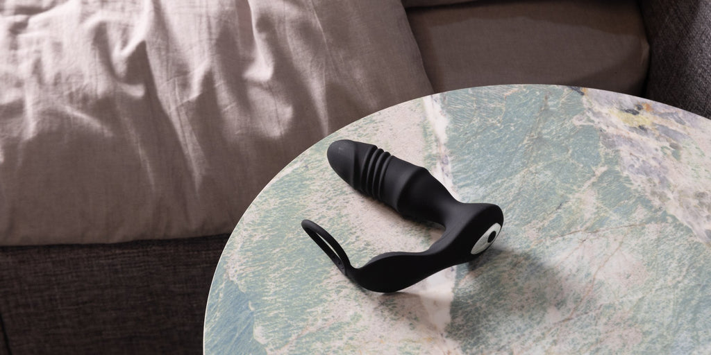 using an anal vibrator Anal vibrator main image 0