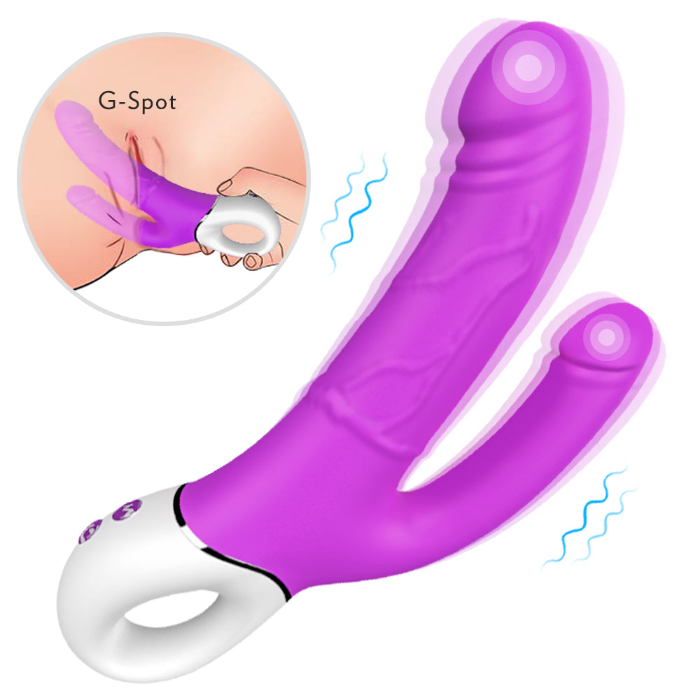 Pru - G Spot Anal Clitoris Stimulate Double Plug Vibrator