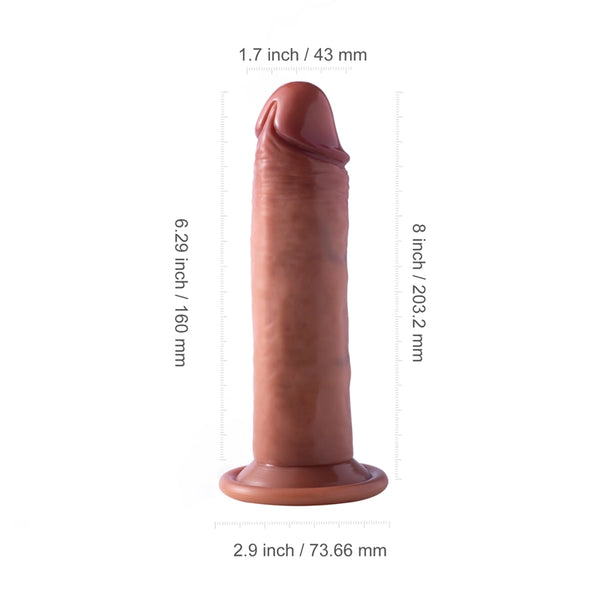 Leo - 8 Inch Realistic Suction Cup Dildo