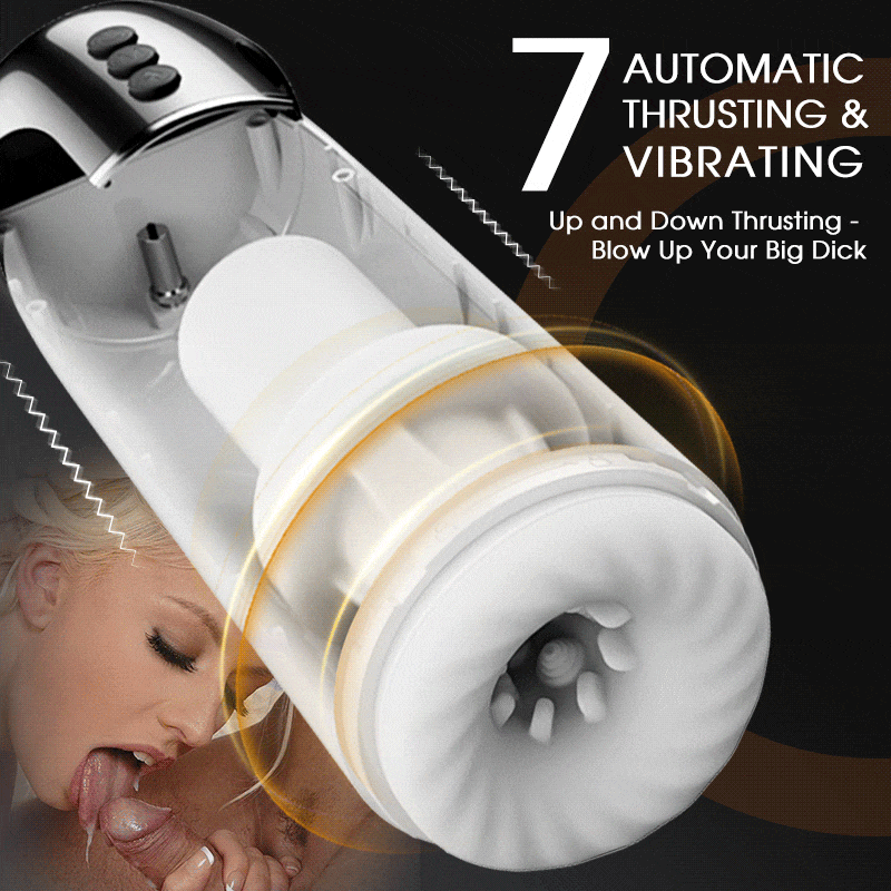 Wearable 7 Thrusting & Vibrating Heating Vocable Masturbator