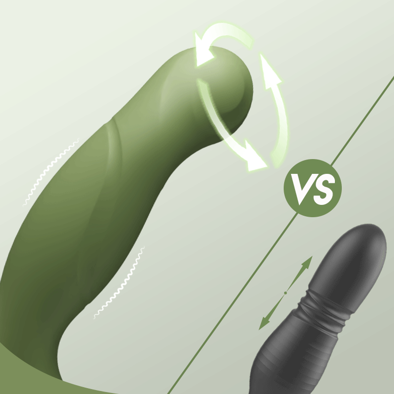 Vibrating & Swinging Prostate Massager with 2 Cock Rings