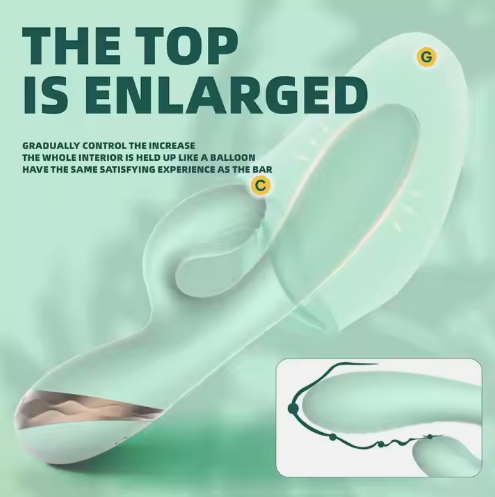 Ten Vibration Frequencies Inflatable Enlarged Vibrator Strong Vibration Massager