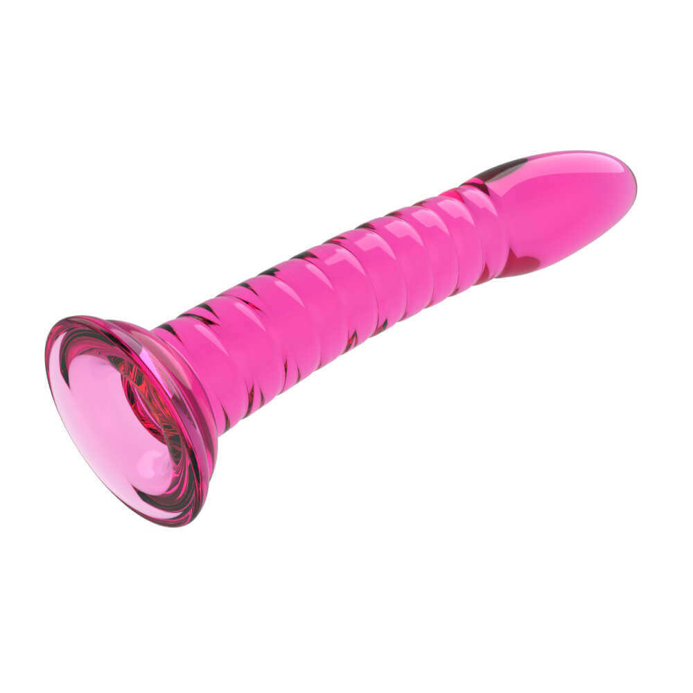 Threaded Simulation Transparent Crystal Dildo Anal Plug