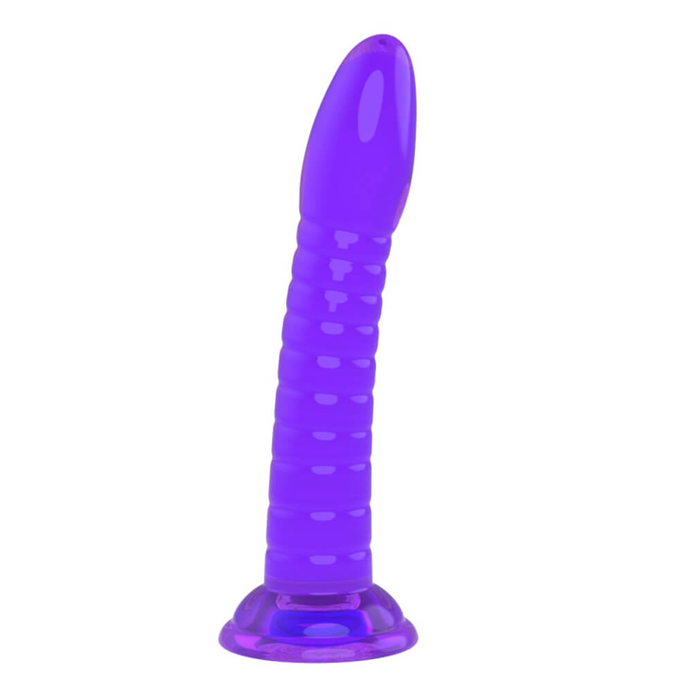 Threaded Simulation Transparent Crystal Dildo Anal Plug