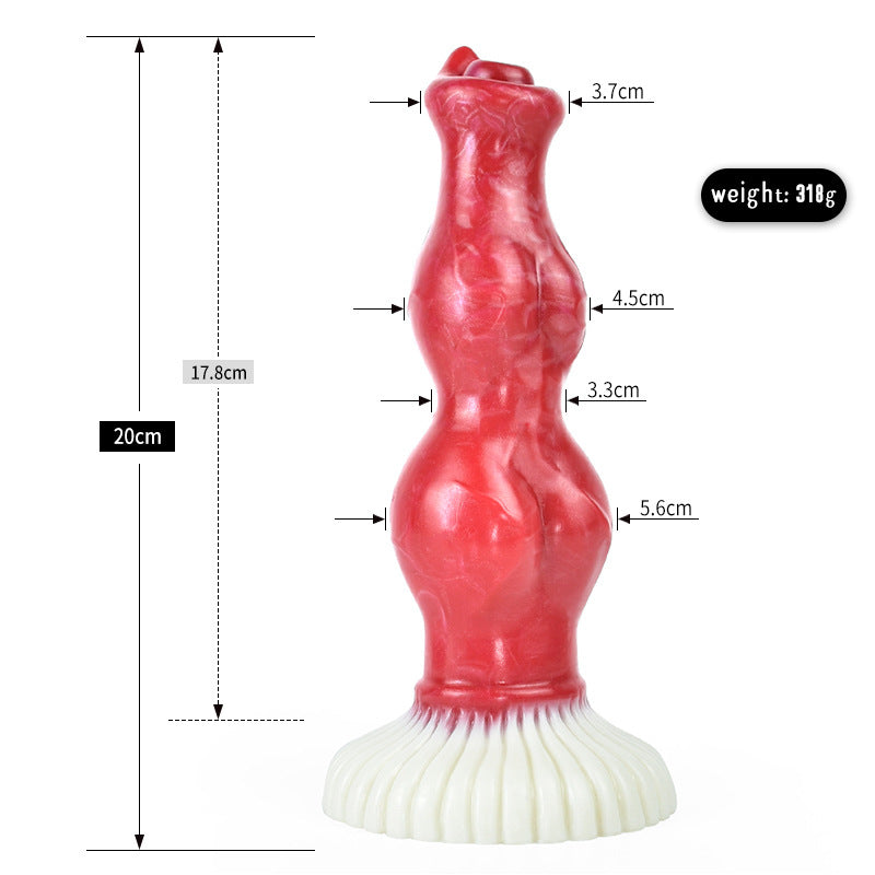 Colorful Silicone Alien Animal Wolf Dildo