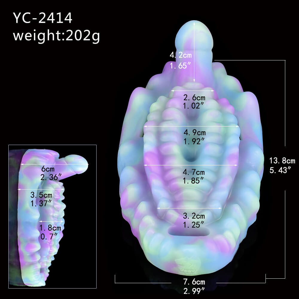 Wearable Fluorescent Peristaltic Massager Vibrator Lesbian Sex Toy