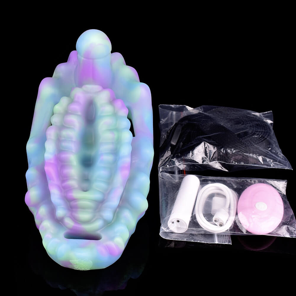 Wearable Fluorescent Peristaltic Massager Vibrator Lesbian Sex Toy