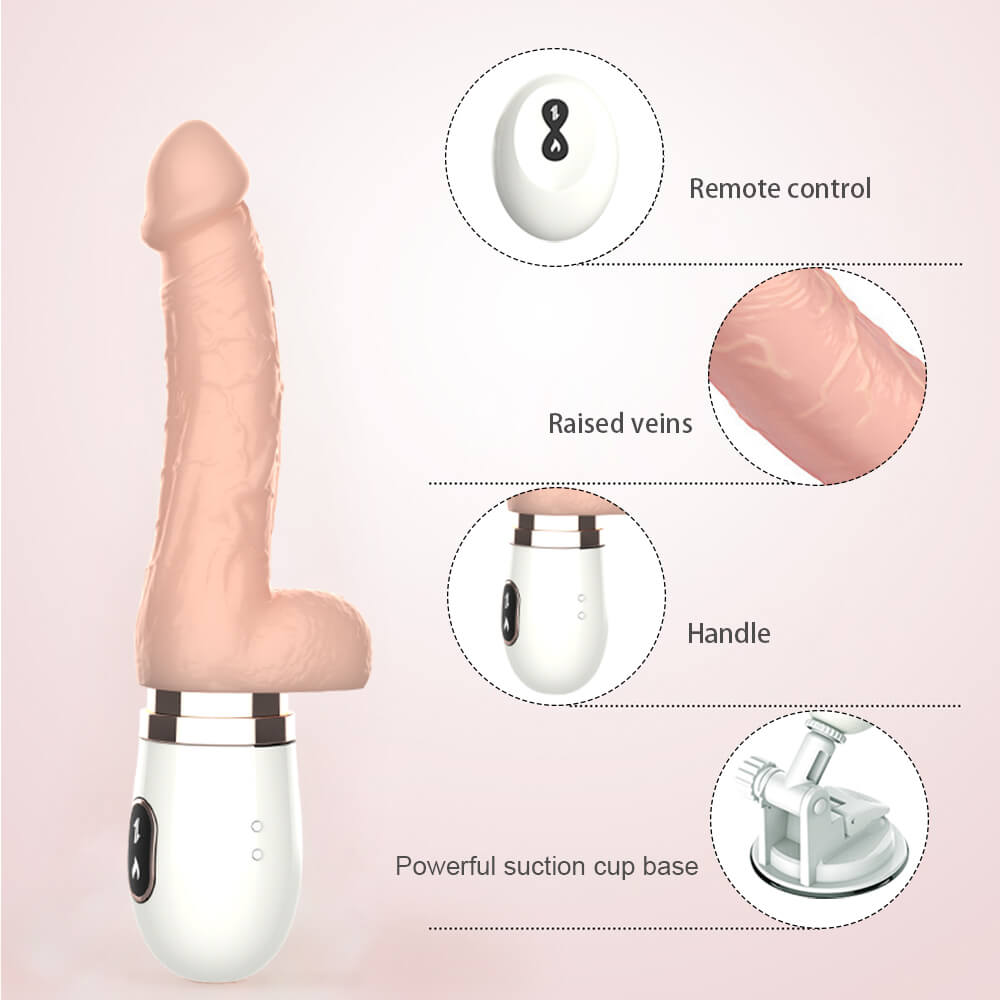 Automatic Thrusting Sex Machine Retractable Simulated Heating Penis Vibration