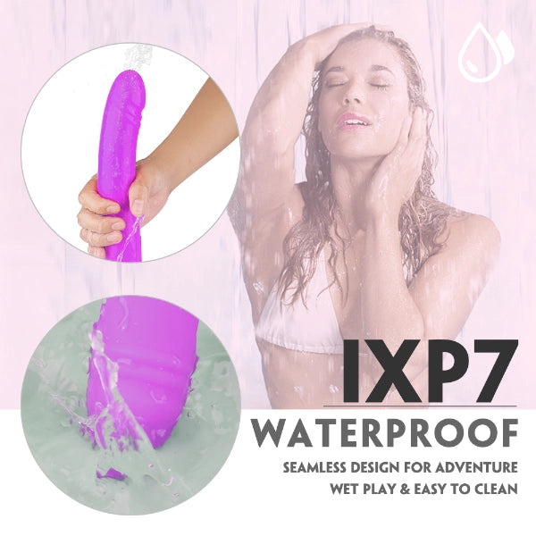 17.7 Inch Realistic Double-Ended G-Spot Dildo with 9 Vibrations & 9 Pulses
