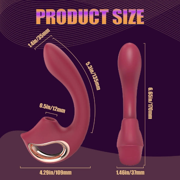 Vibrador de succión de clítoris con punto G