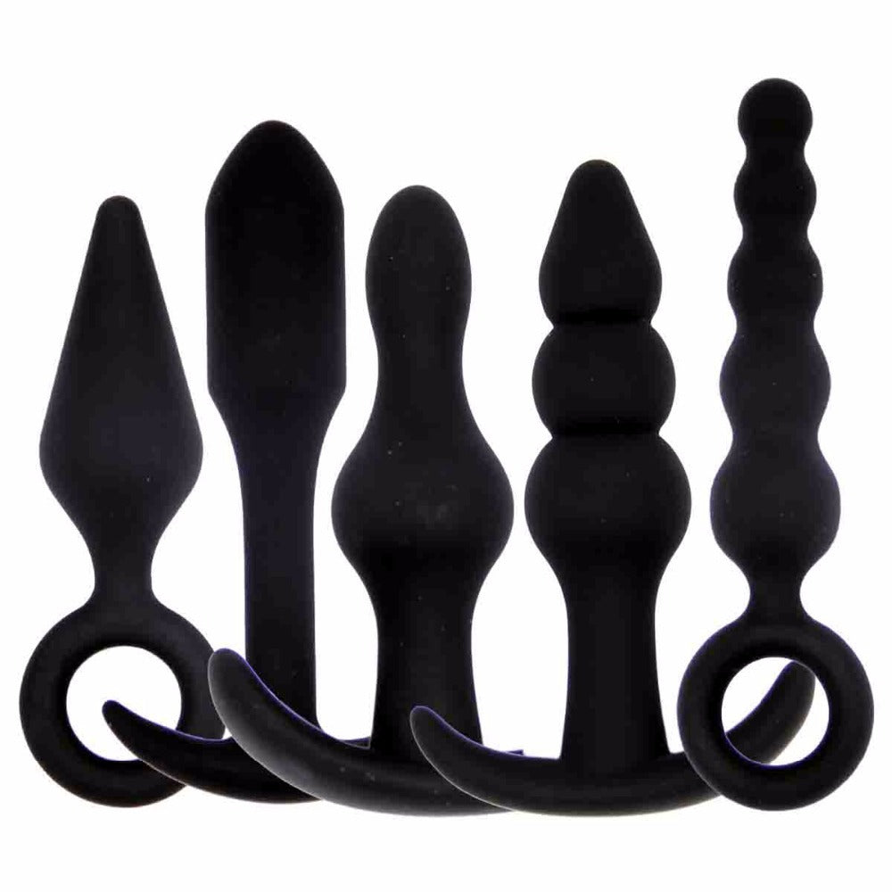 Anal 5-piece Silicone Anal Sex Toy LGBTQ Anal Plug Massage Gay Anal 5-piece Silicone Anal Sex Toy LGBTQ Anal Plug Massage Gay