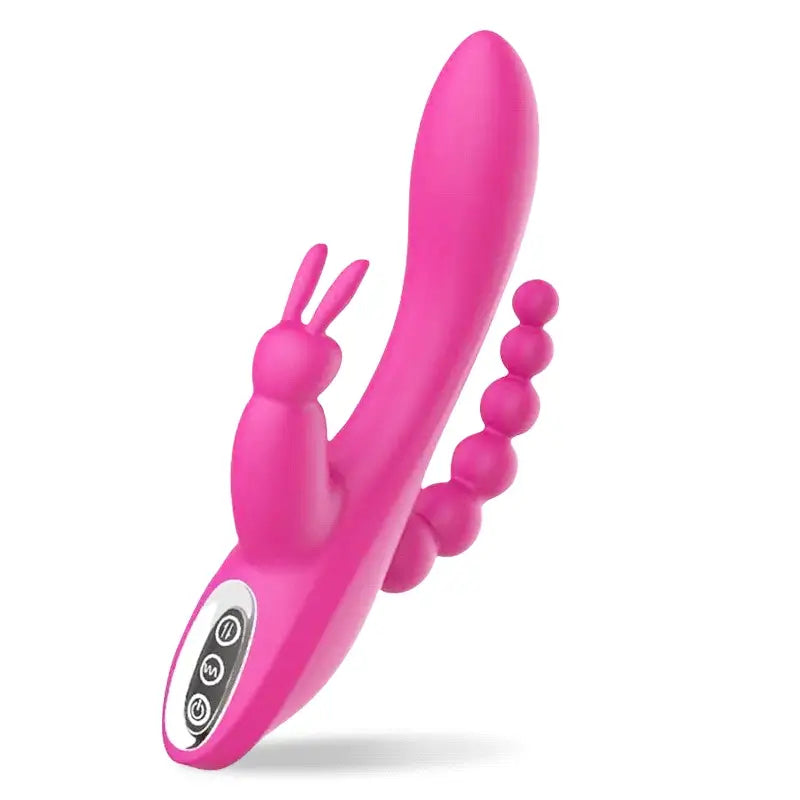 Irene- G-Spot Rabbit Anal Triple Vibrator Irene- G-Spot Rabbit Anal Triple Vibrator