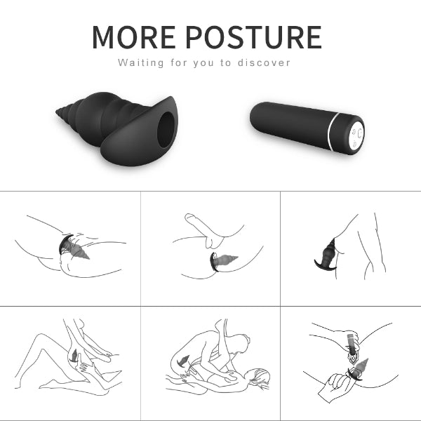 Big Vibrating Butt Plug Cupid Prostate Massager