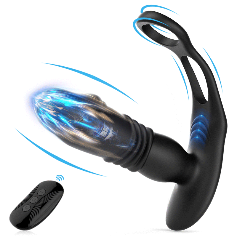 Thrusting Cock Rings Prostate Massager Thrusting Cock Rings Prostate Massager