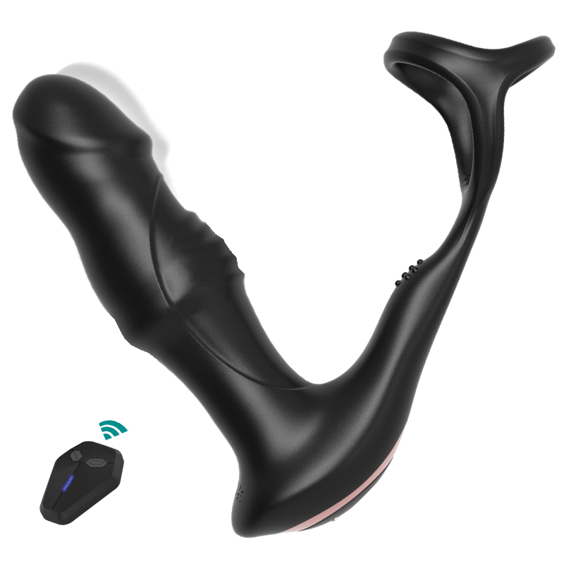 Jer - 9 Wriggling Swaying Male Prostate Toy with Big Glans