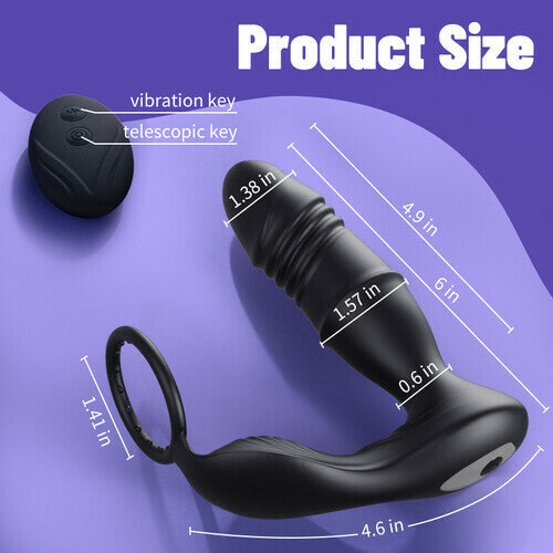 Don - APP Control Thrusting Vibrator With Cock Ring
