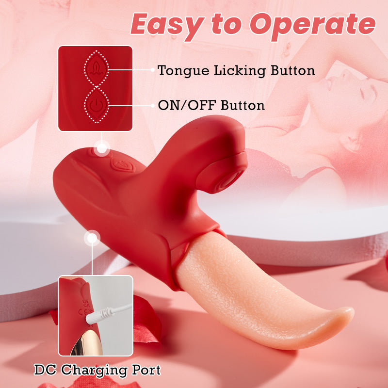 Ferne - Flapping Tongue Licking G Spot Clitoral Sucking Vibrator