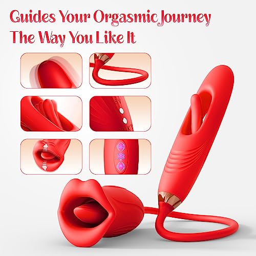 Babs III - G Spot Flapping Vibrator with Kissing Function & Vibrating Tongue