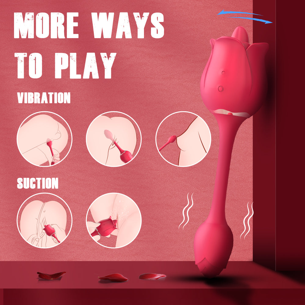 Toni - Licking Tongue Rose Vibrator G Spot Rose Sex Toy