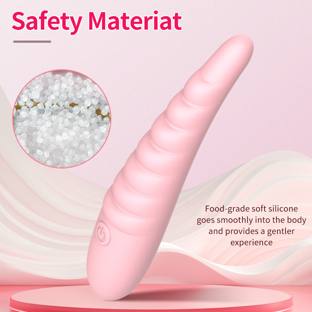 Bamboo Shoot-Shaped Liquid Silicone Vibrator Massager LGBTQ Bamboo Shoot-Shaped Liquid Silicone Vibrator Massager LGBTQ