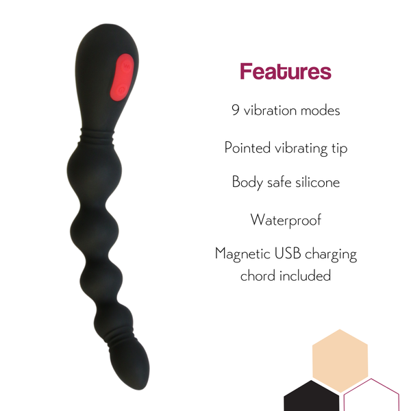 Vibrating Silicone Anal Beads