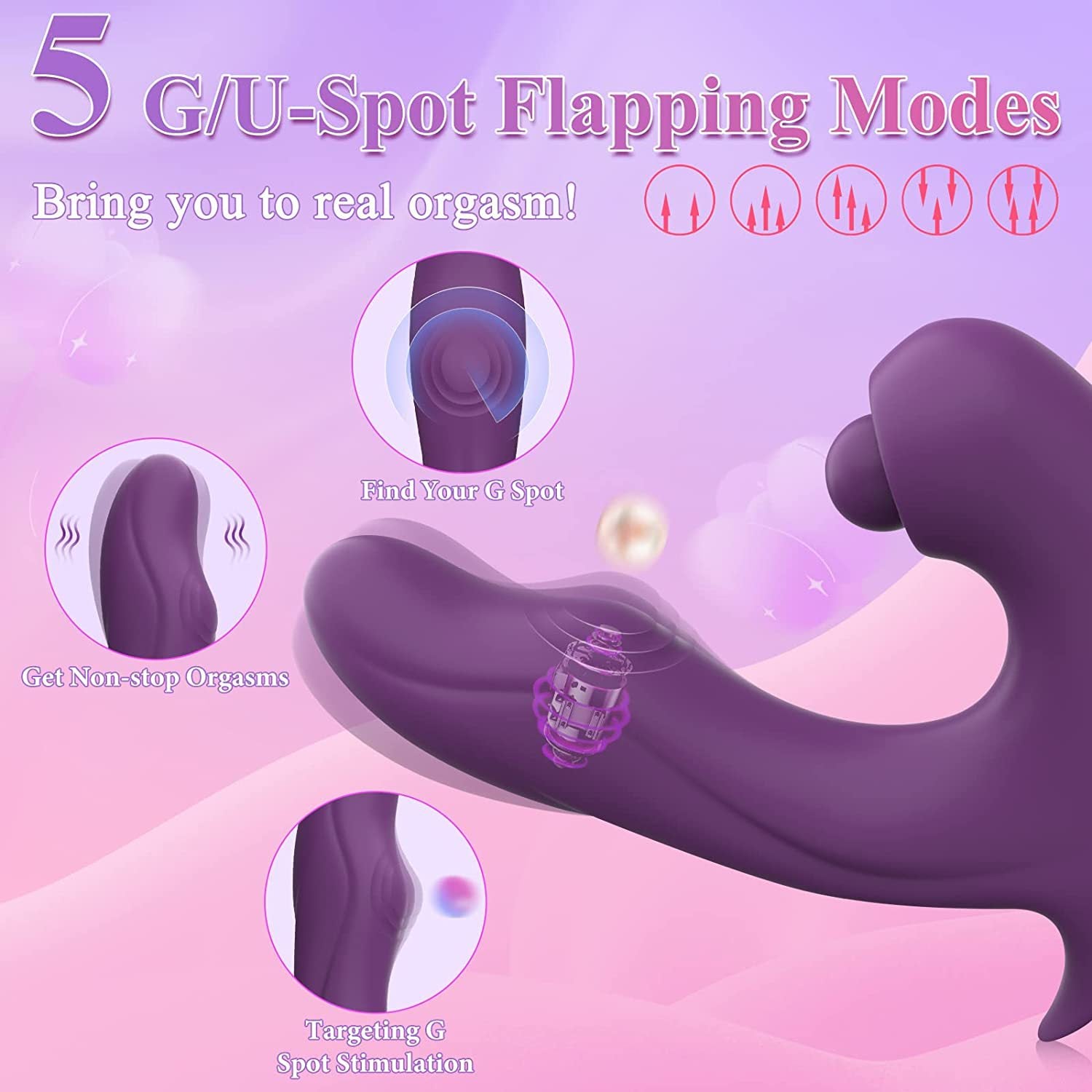 Rabia - Clitoral Vibrator 3 in 1  G-Spot Stimulator