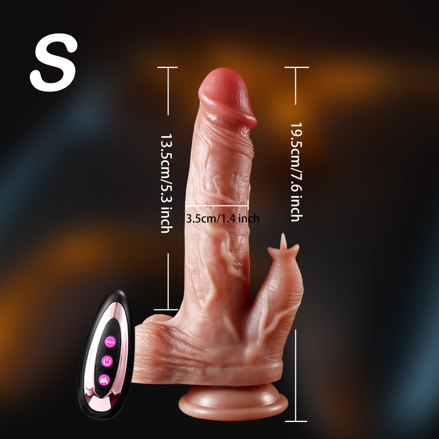 Simulation Dildo LGBTQ Vibrating Telescopic Masturbator