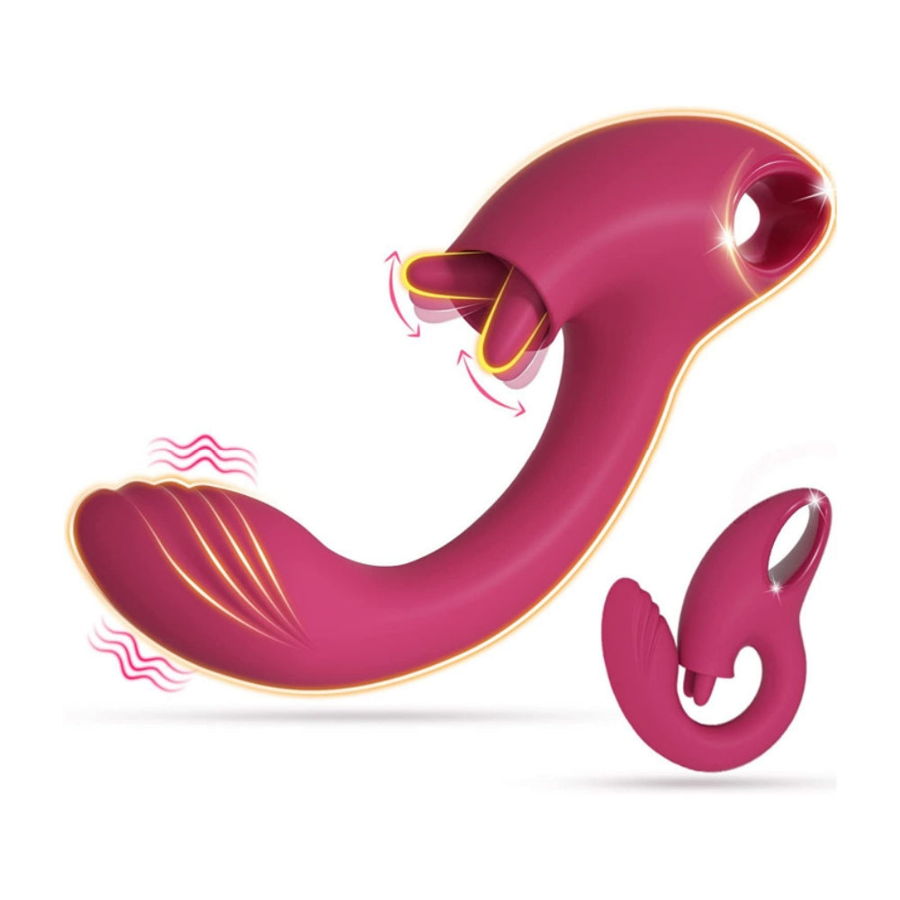 Sadie - G Spot Vibrator with Tongue Clit Licker