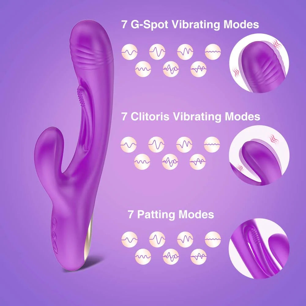G-Spot Flapping Clit Stimulate Rabbit Vibrator