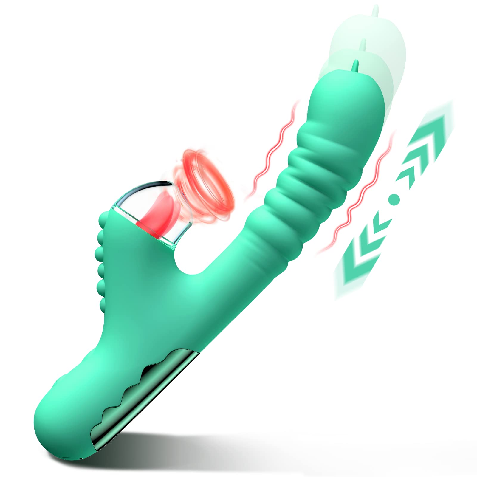 Peggie - G Spot Vibrators with 8 Powerful Thrusting Suction